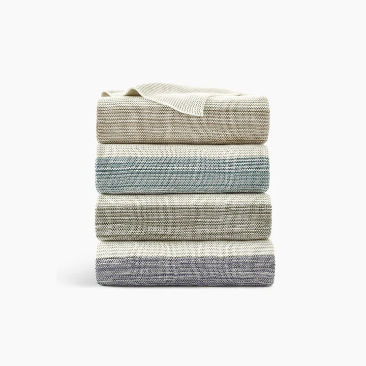 Color Block Marled Organic Throw