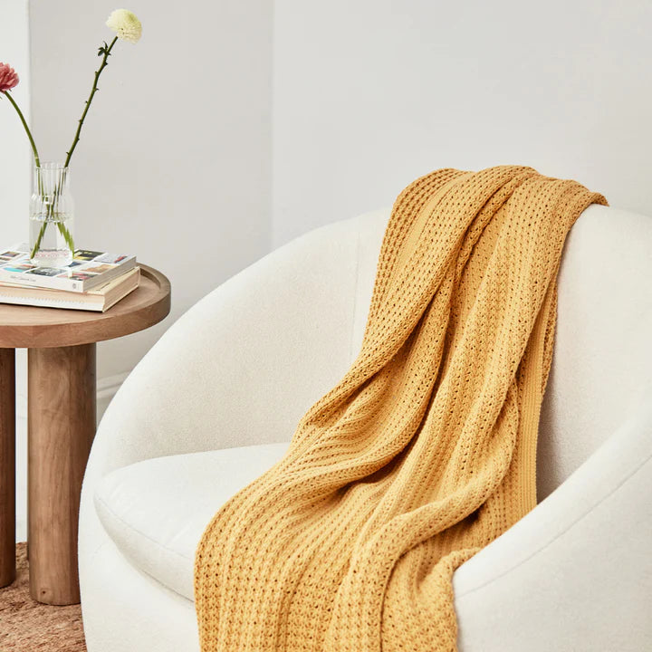 Chunky Knit Organic Throw