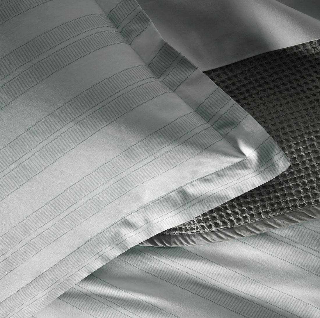 Percale Dot Stripe Duvet Set