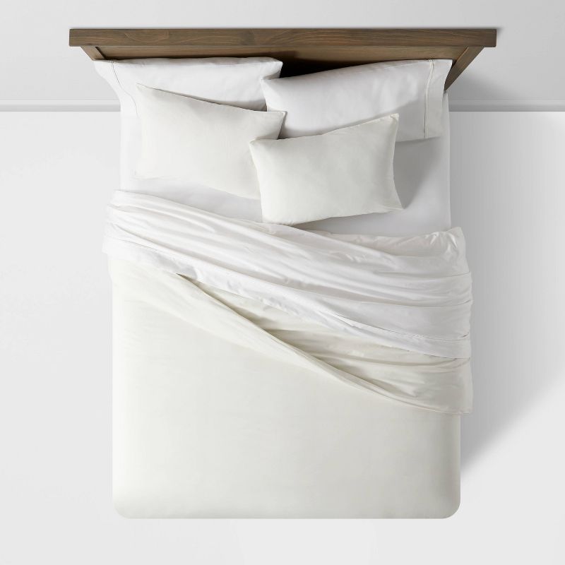 Organic Solid Duvet & Sham Set