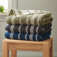 Organic Cotton Striped Terry Towels