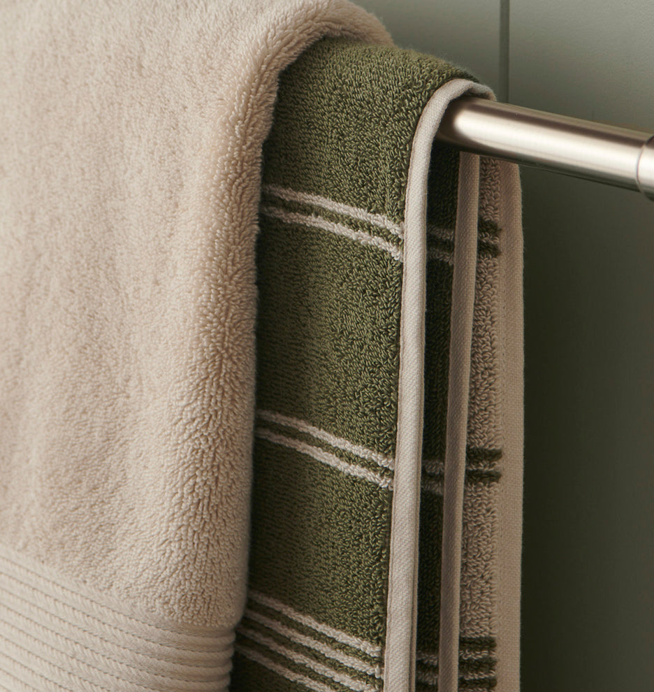 Organic Cotton Striped Terry Towels