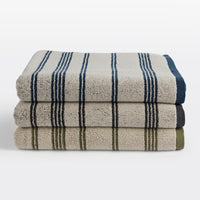 Organic Cotton Striped Terry Towels