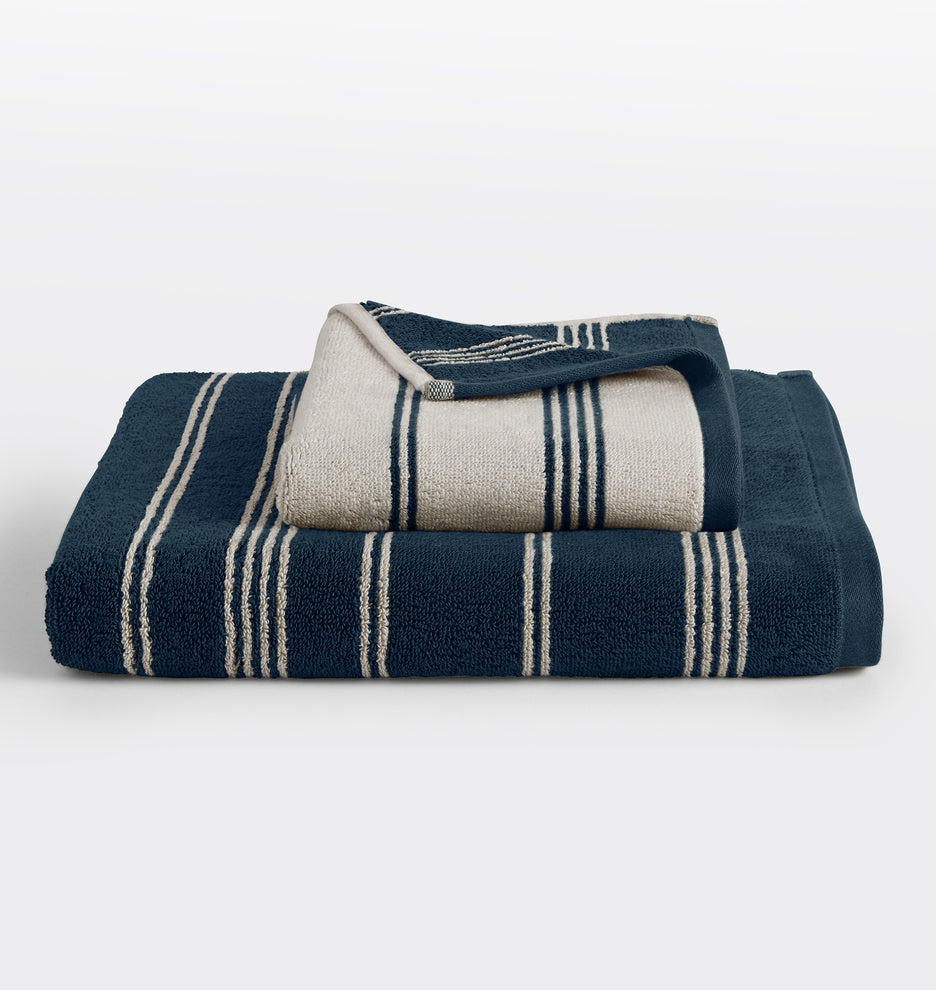 Organic Cotton Striped Terry Towels