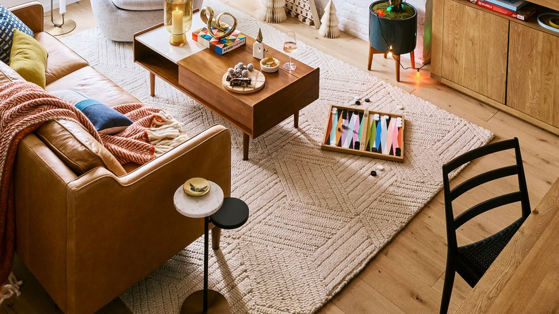 Textured Hexagon Rug